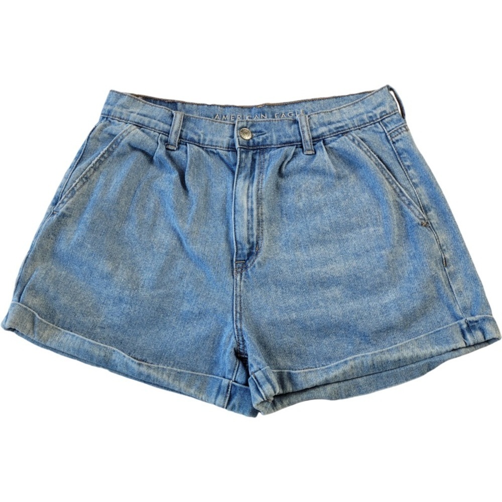 ✅ American Eagle Women's light blue mom shorts size 6